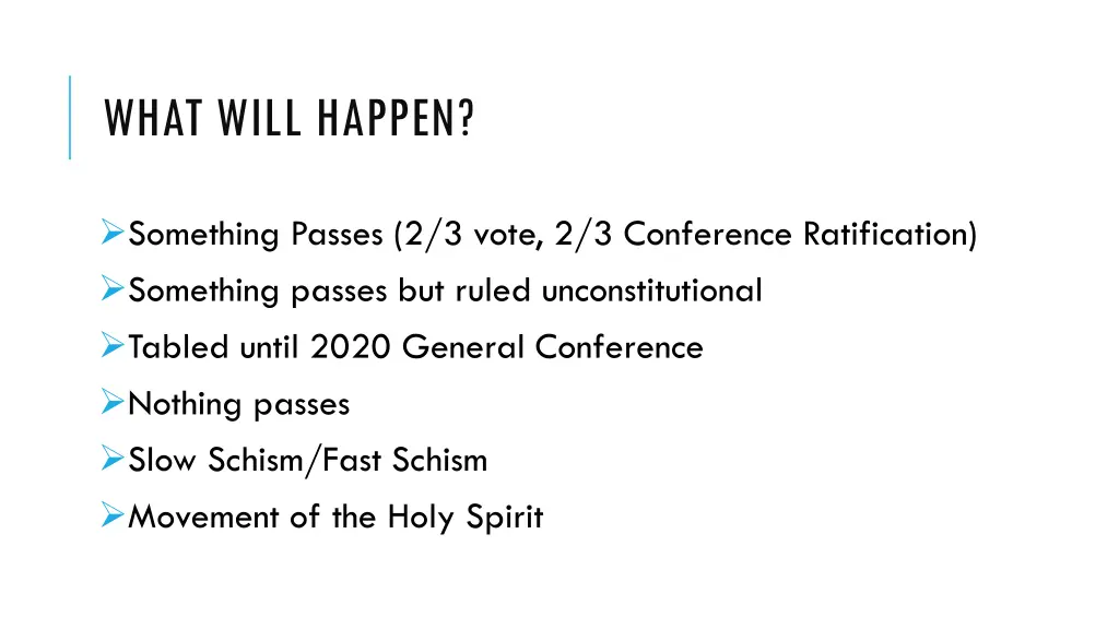 what will happen