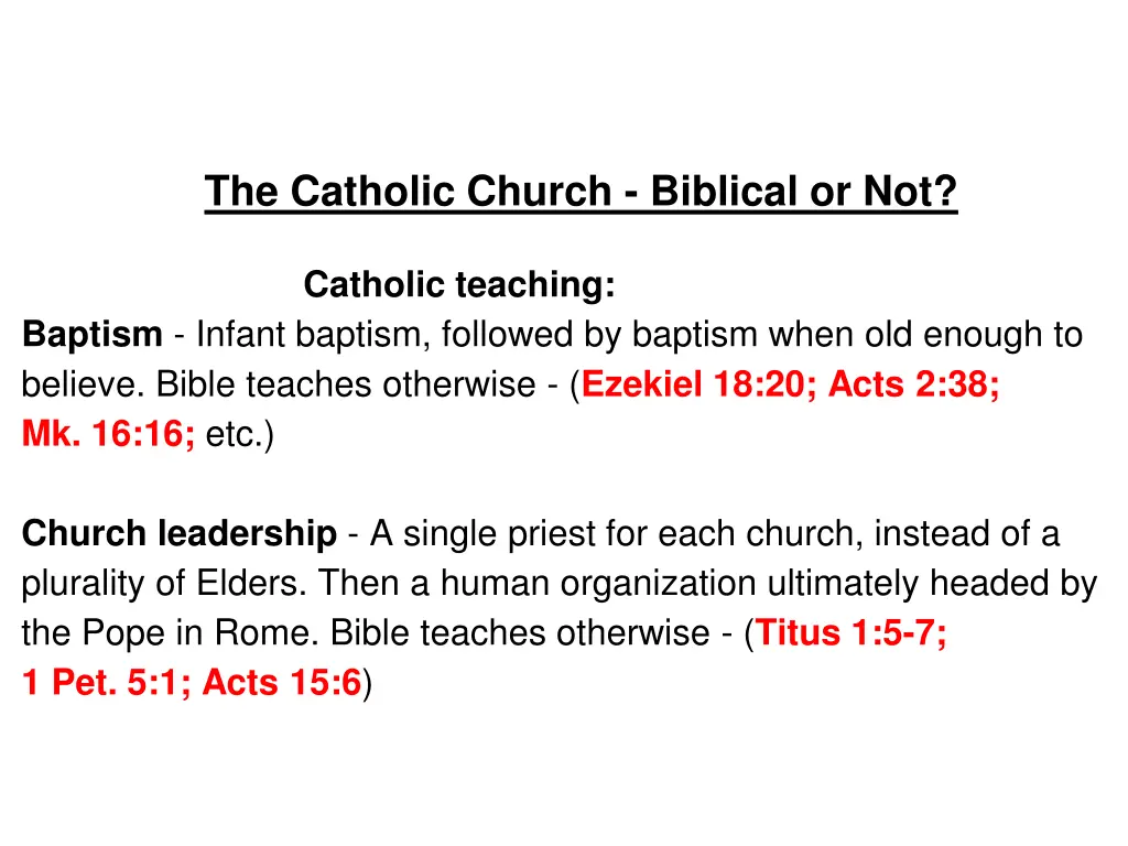 the catholic church biblical or not 4