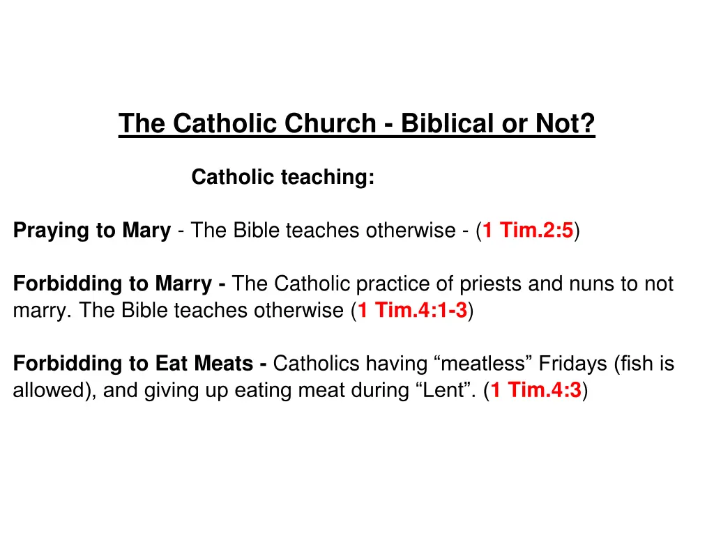the catholic church biblical or not 6