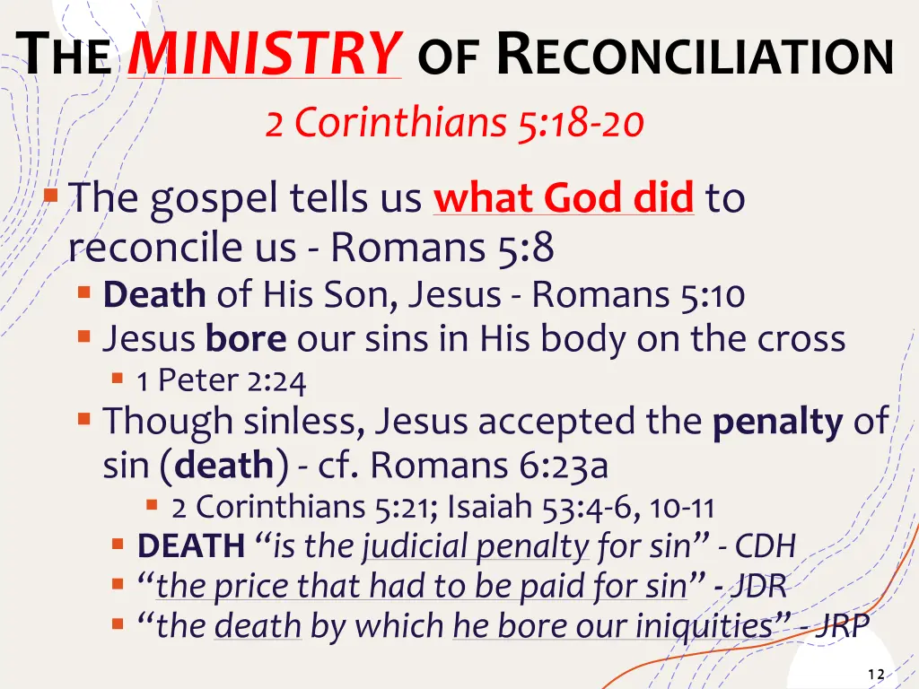 t he ministry of r econciliation 2 corinthians 2