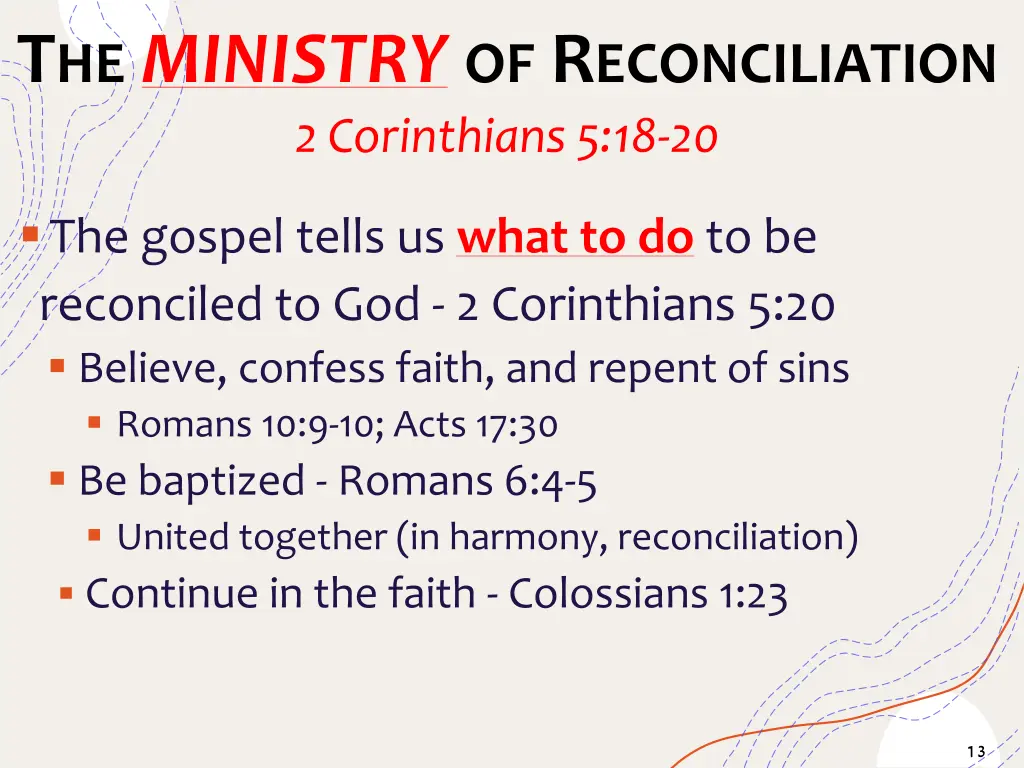 t he ministry of r econciliation 2 corinthians 3