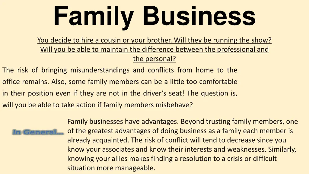 family business