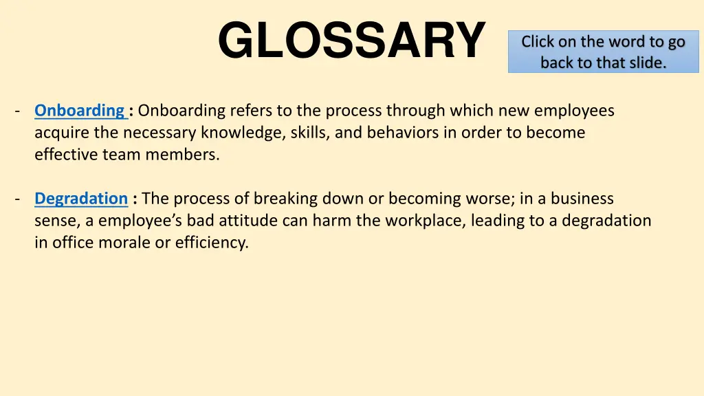 glossary