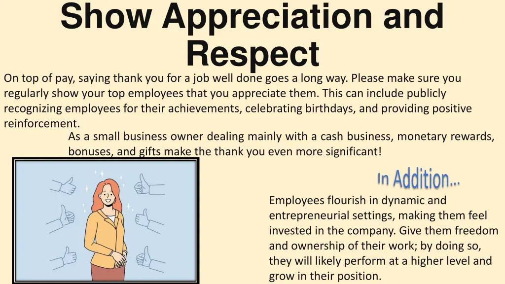 show appreciation and respect