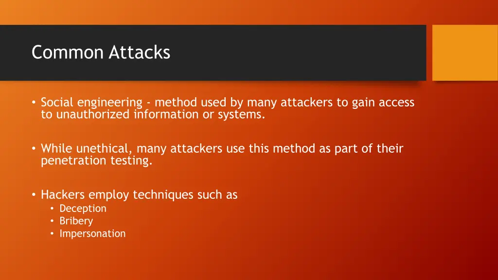 common attacks