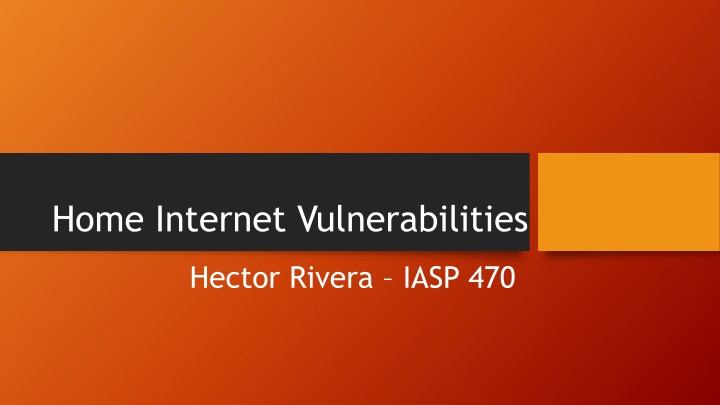 home internet vulnerabilities