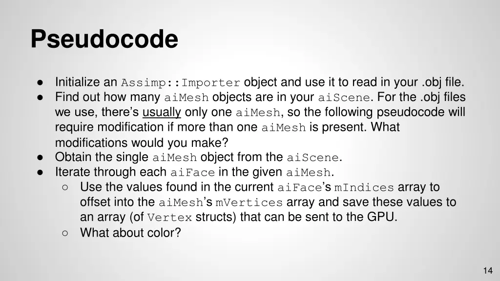 pseudocode