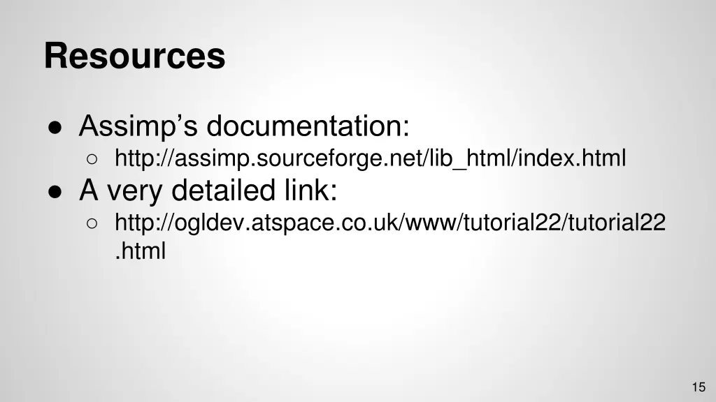 resources