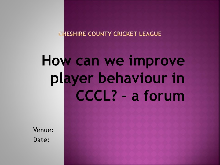 cheshire county cricket league