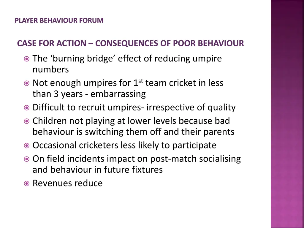 player behaviour forum 2