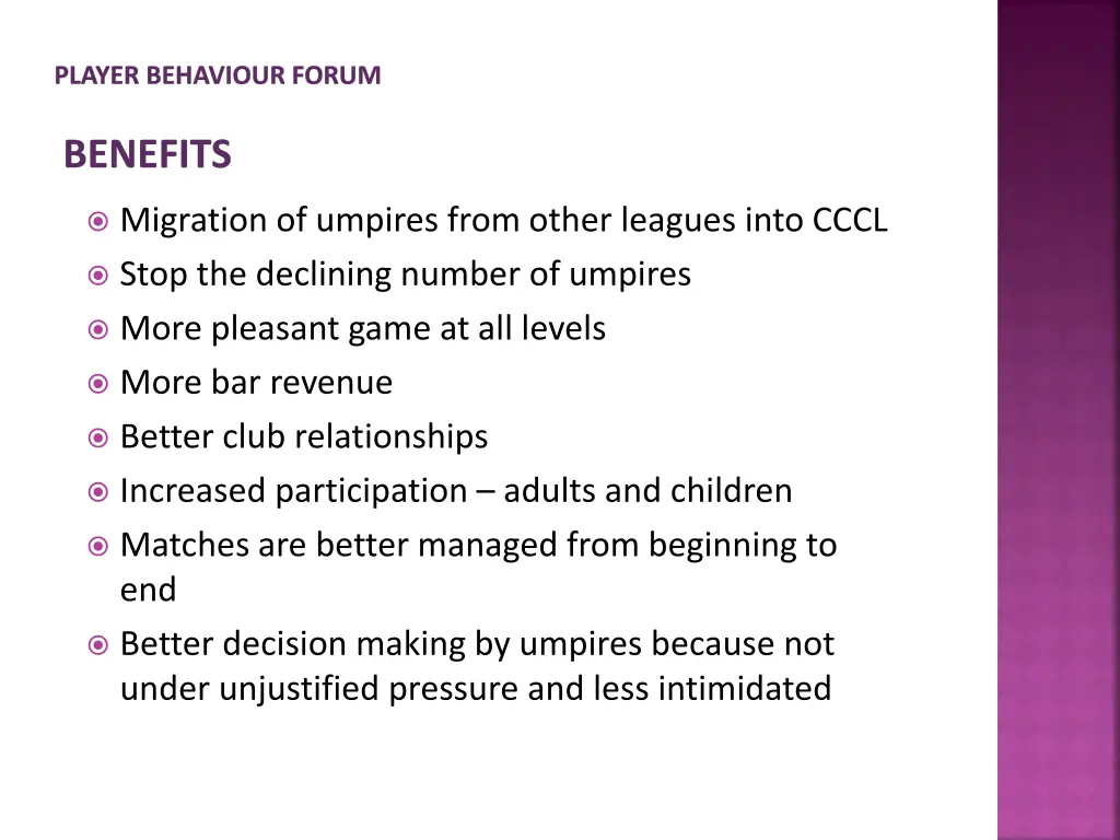 player behaviour forum 4
