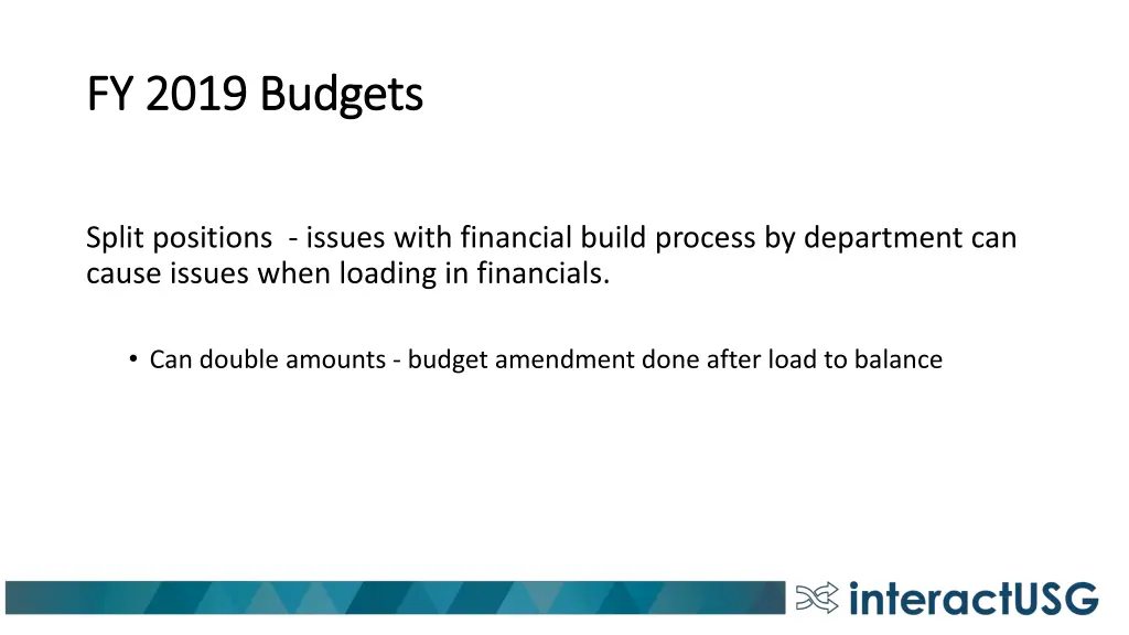 fy 2019 budgets fy 2019 budgets 2
