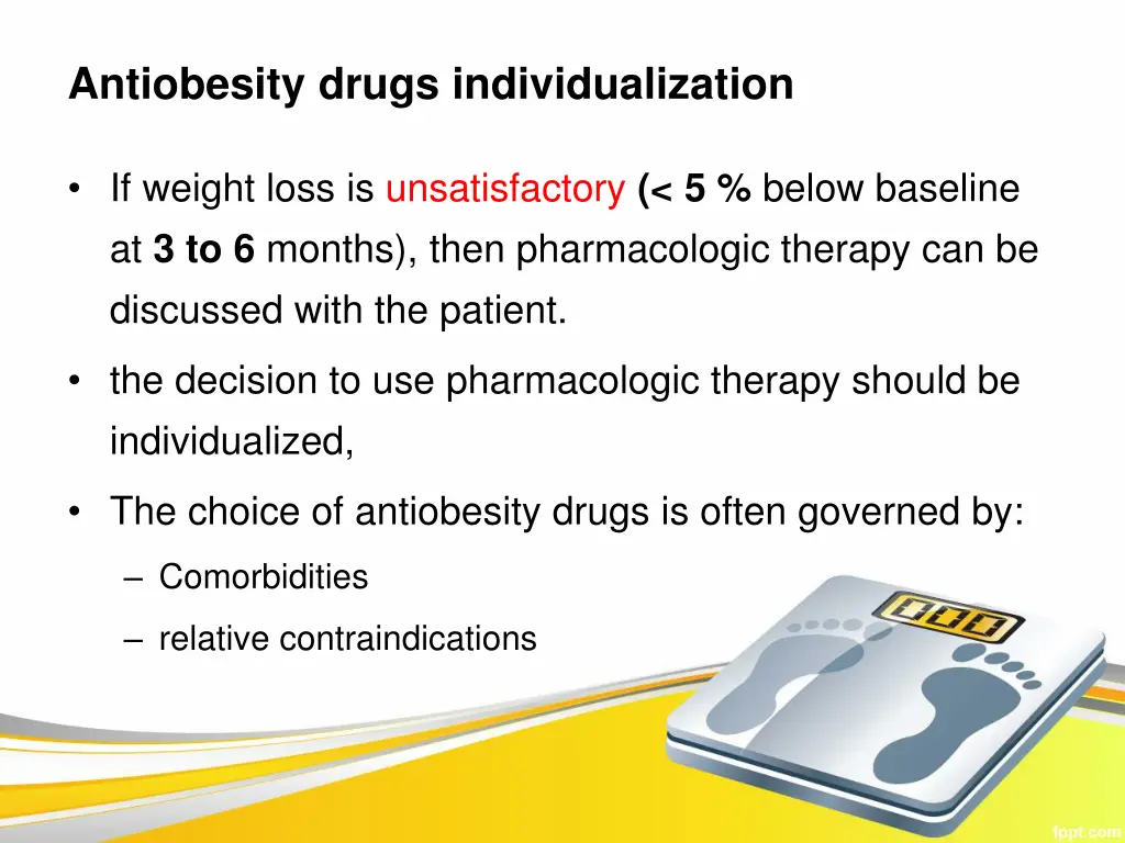 antiobesity drugs individualization