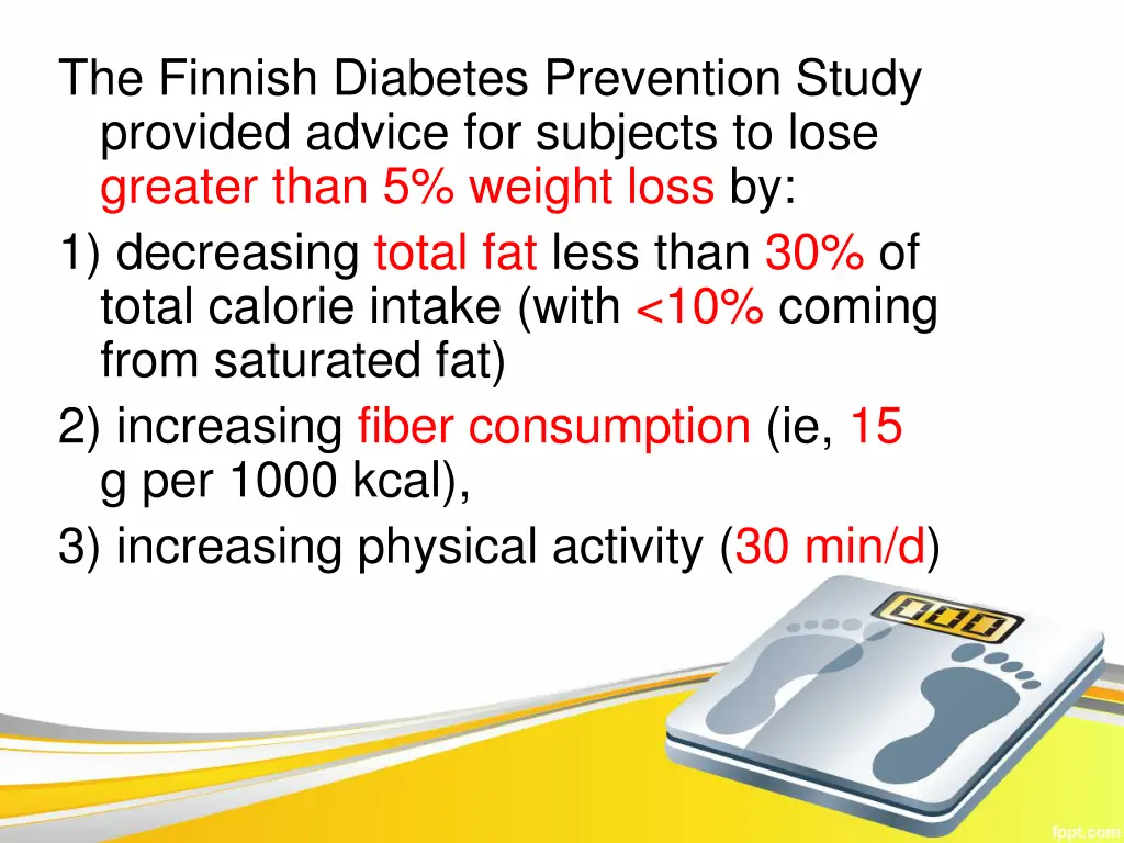 the finnish diabetes prevention study provided
