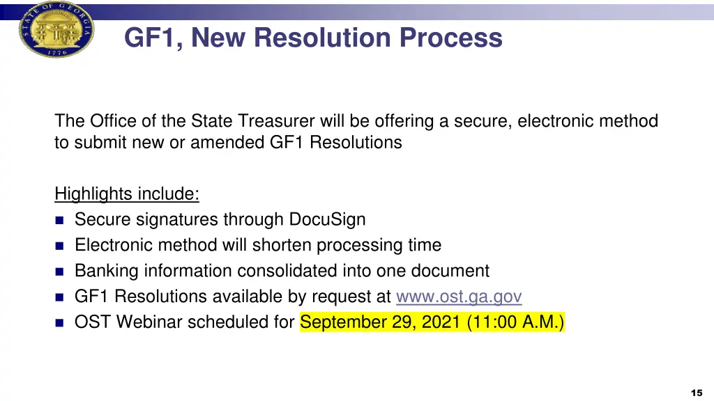 gf1 new resolution process