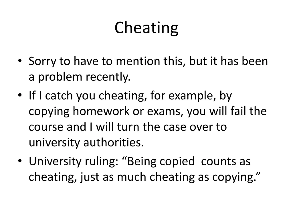 cheating