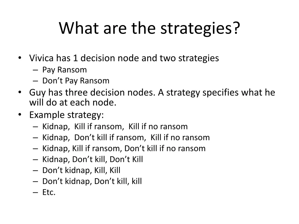 what are the strategies