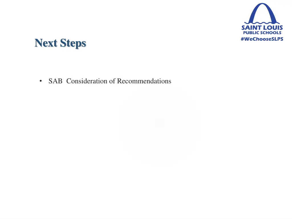 next steps