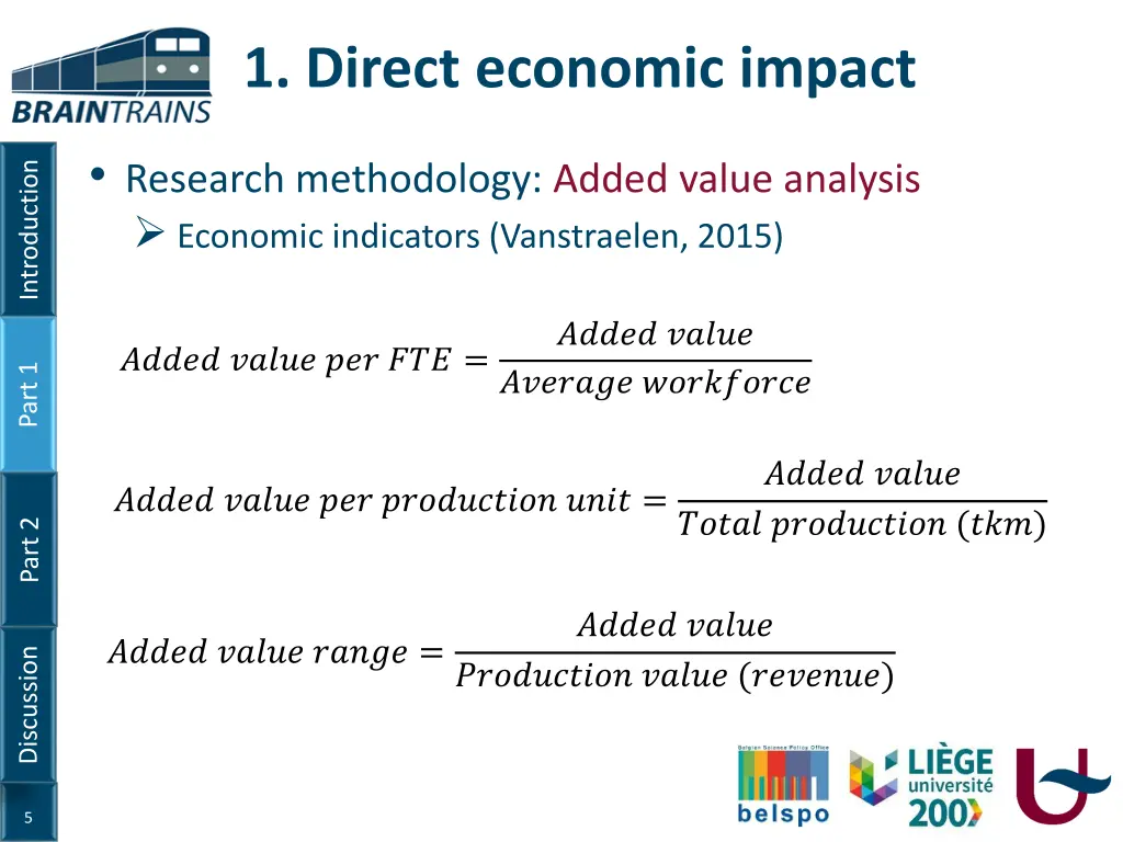 1 direct economic impact
