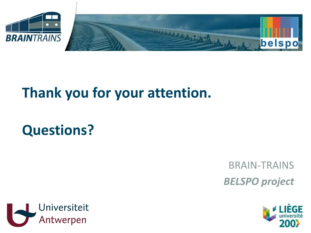 thank you for your attention