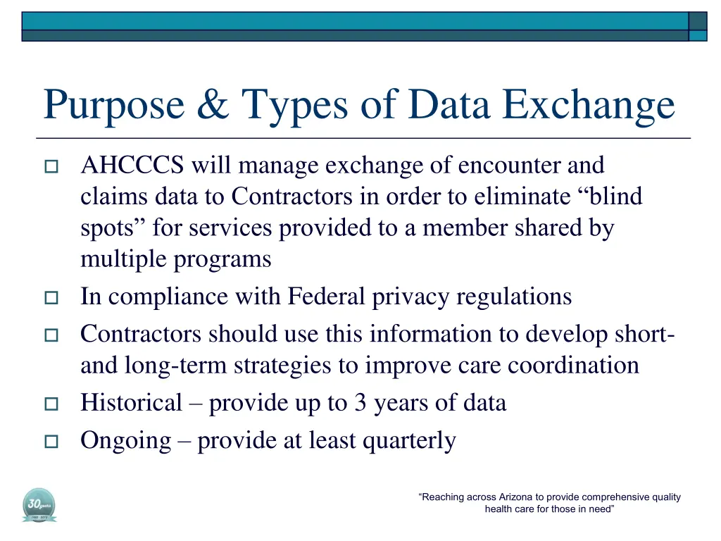 purpose types of data exchange