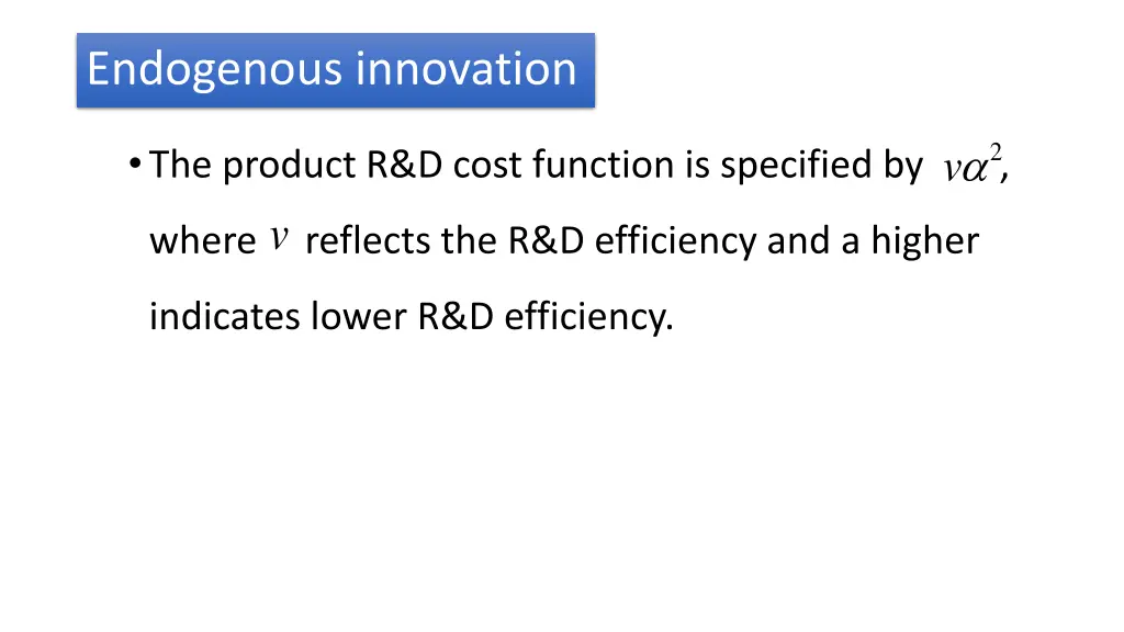 endogenous innovation 1