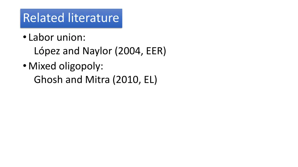 related literature 2