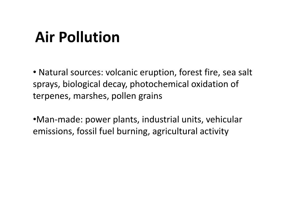 air pollution