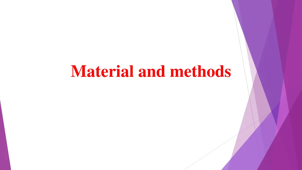material and methods