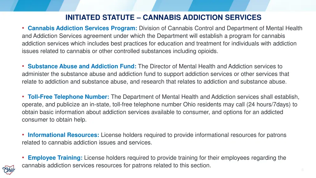 initiated statute cannabis addiction services