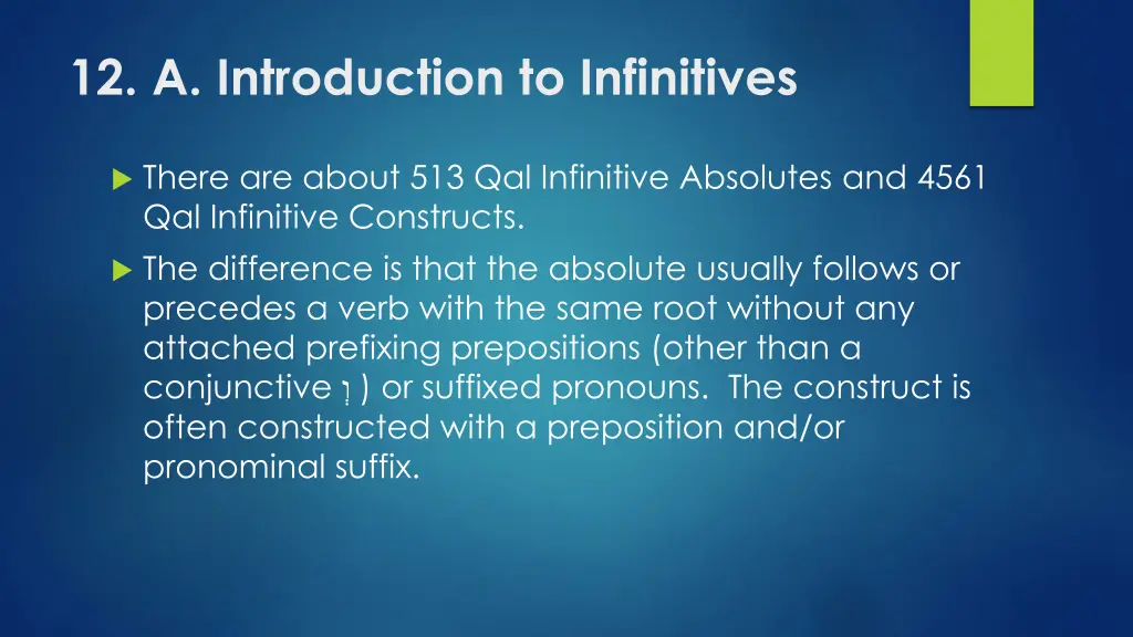 12 a introduction to infinitives 1