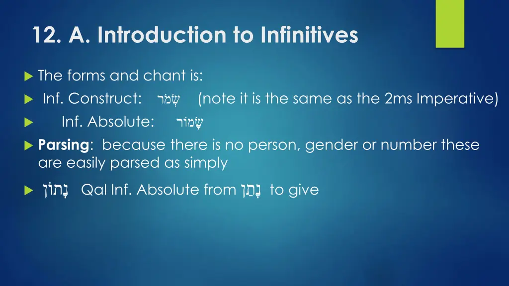 12 a introduction to infinitives 2