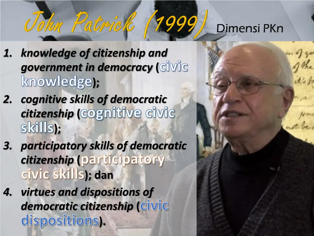 1 knowledge of citizenship and government