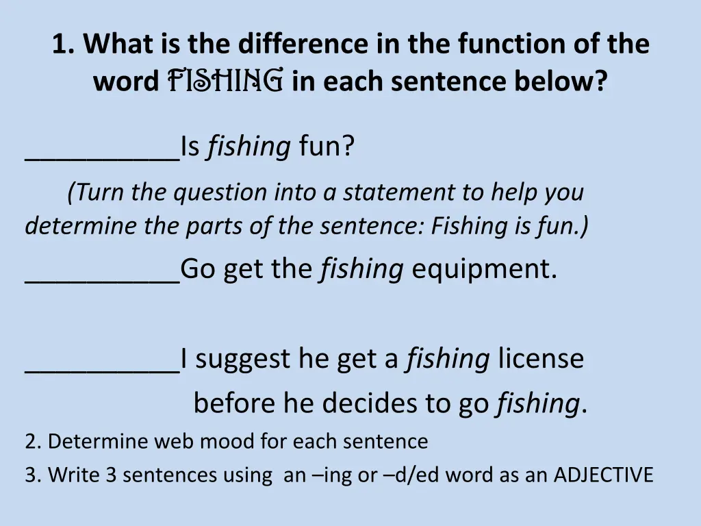 1 what is the difference in the function