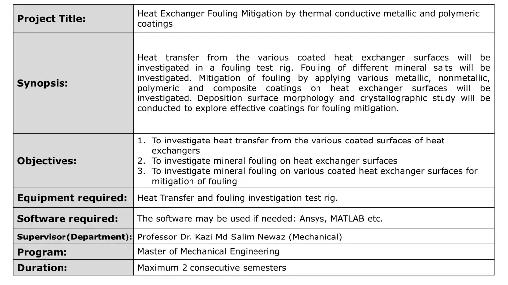heat exchanger fouling mitigation by thermal