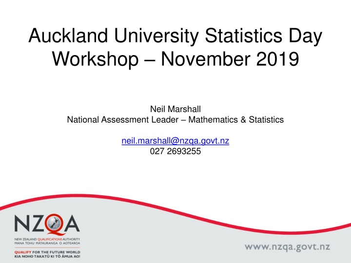auckland university statistics day workshop