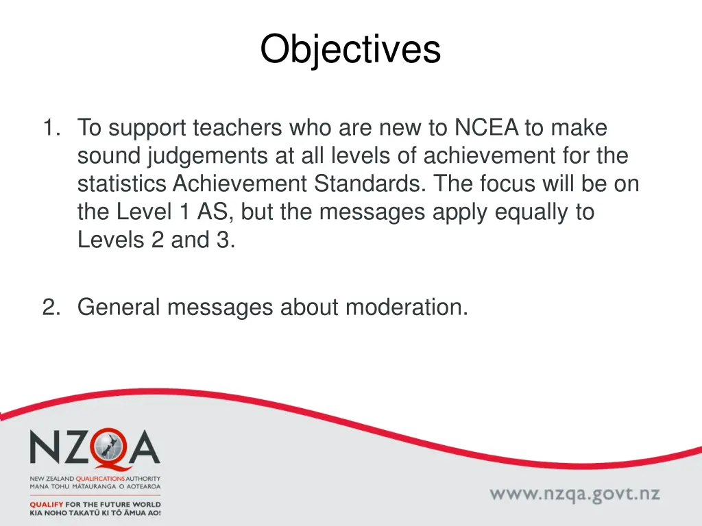 objectives