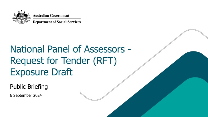 national panel of assessors request for tender