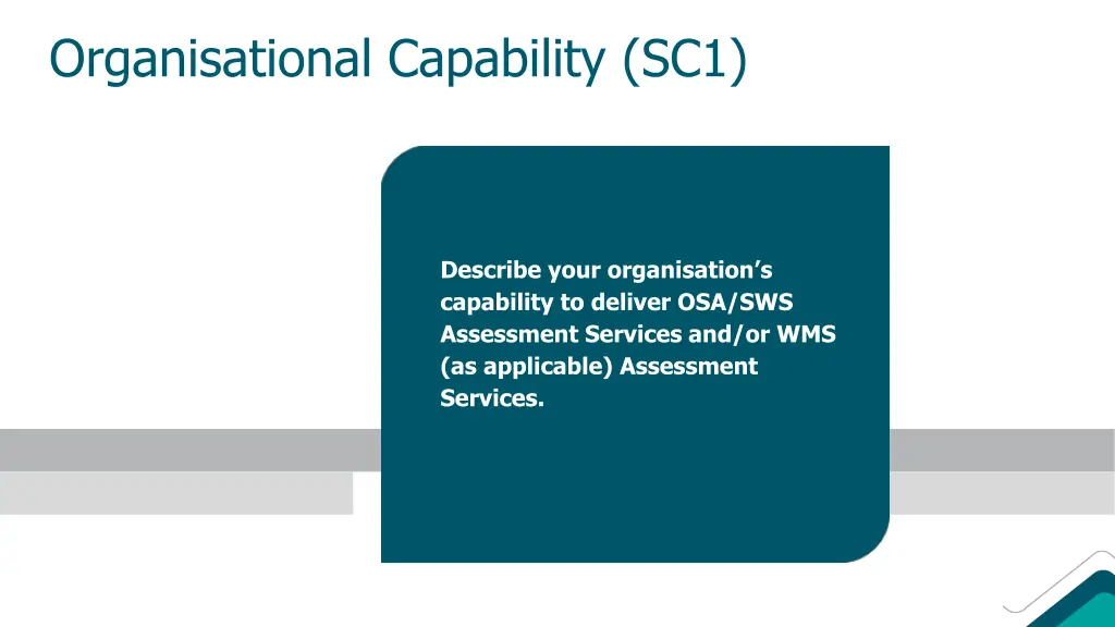 organisational capability sc1