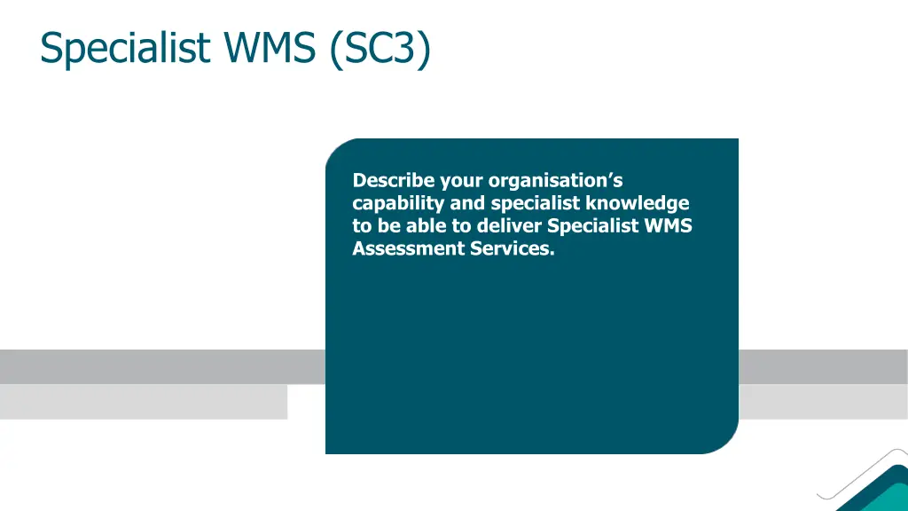 specialist wms sc3