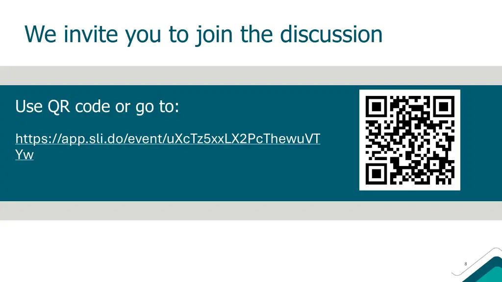 we invite you to join the discussion 1