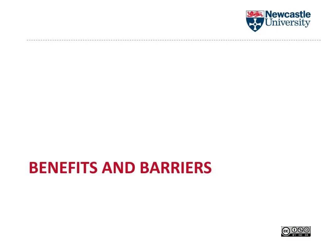 benefits and barriers