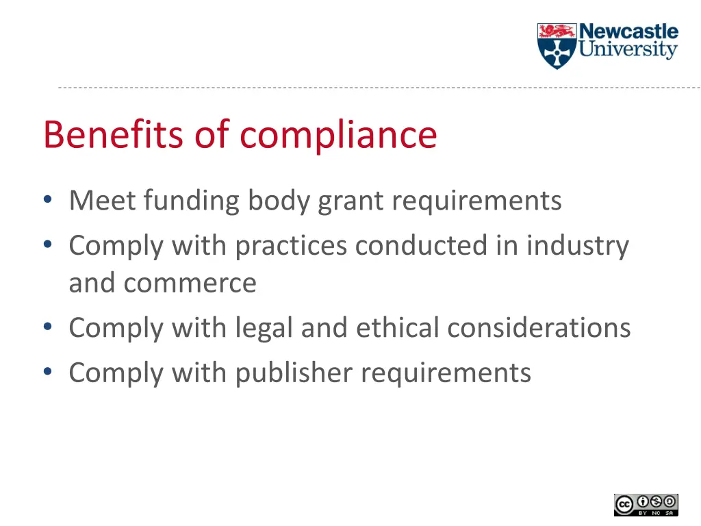 benefits of compliance
