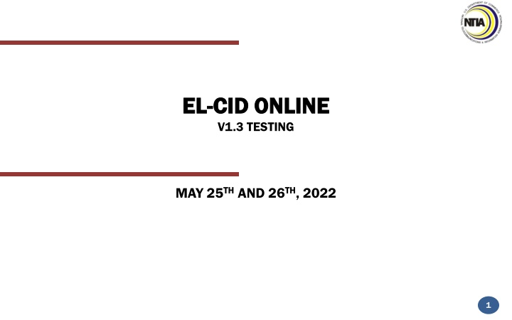 el el cid online cid online v1 3 testing