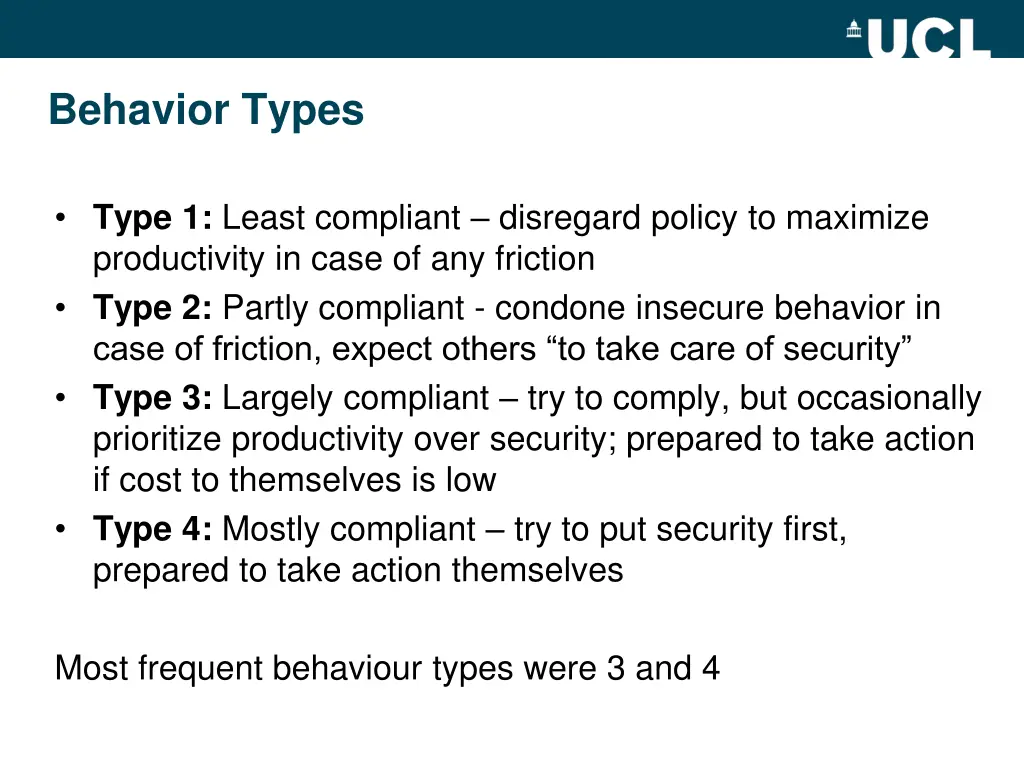 behavior types
