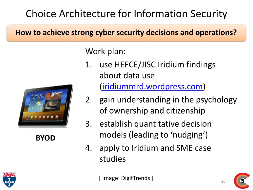 choice architecture for information security 1