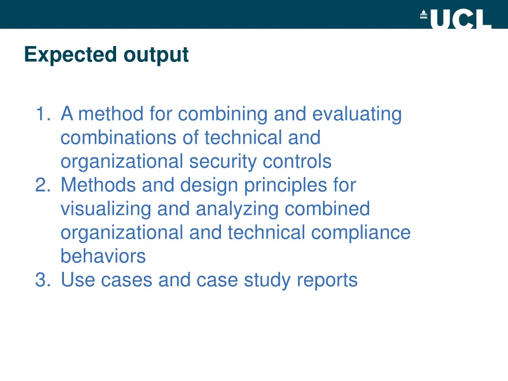 expected output