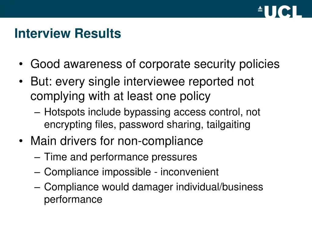 interview results