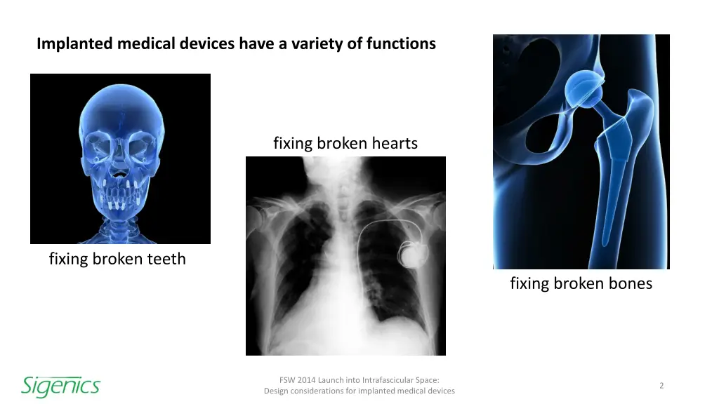 implanted medical devices have a variety