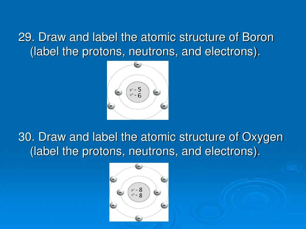 29 draw and label the atomic structure of boron